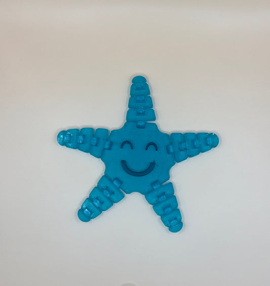 3D Printed Articulated Animal Starfish Printed In SLA or FDM. Fun 3D Printed Starfish Toy for Kids with Articulating limbs!