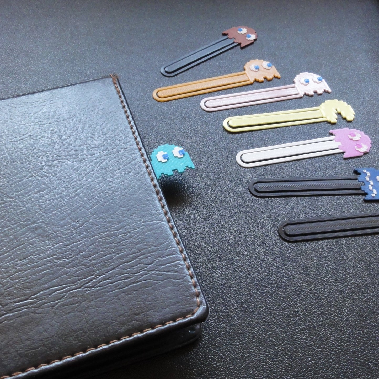 Custom Pac-Man Themed Bookmarks x5, Retro Arcade game style bookmark, Fun Pac-man Bookmark Decoration!